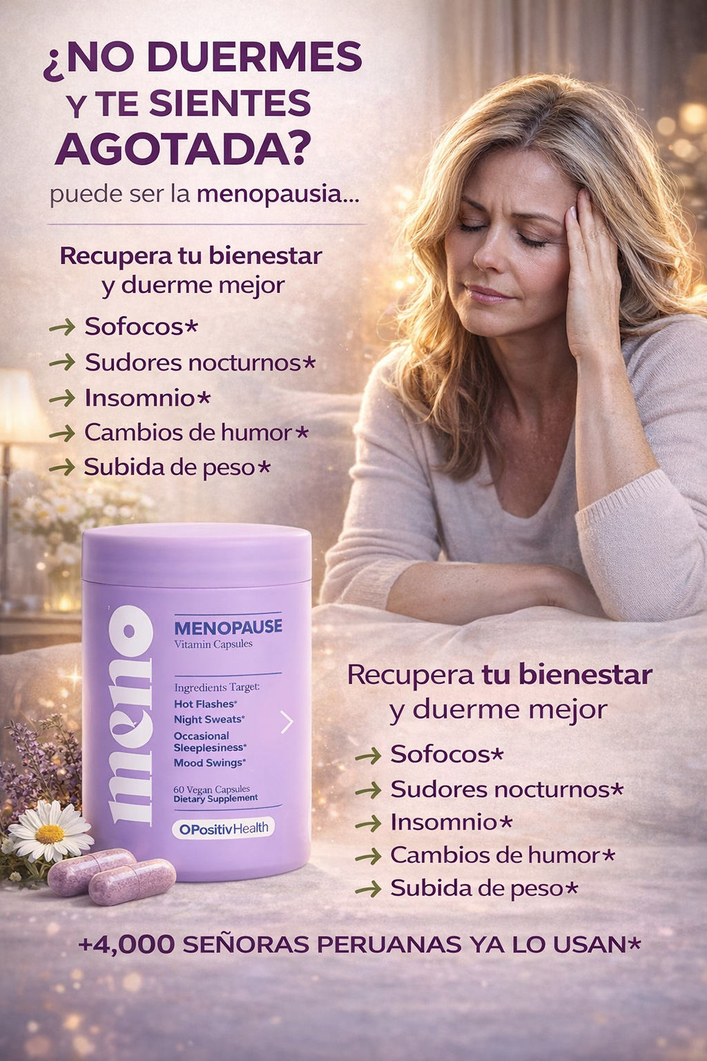MENO BALANCE - BIENESTAR Y EQUILIBRIO HORMONAL:  MENOPAUSIA MUJER
