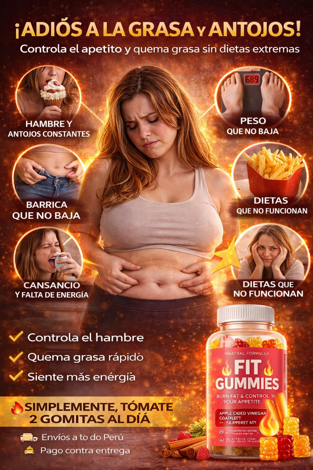 REDUCE APETITO Y BAJA DE PESO SIN DIETAS ESTRICTAS: FIT GUMMIES NATURALES