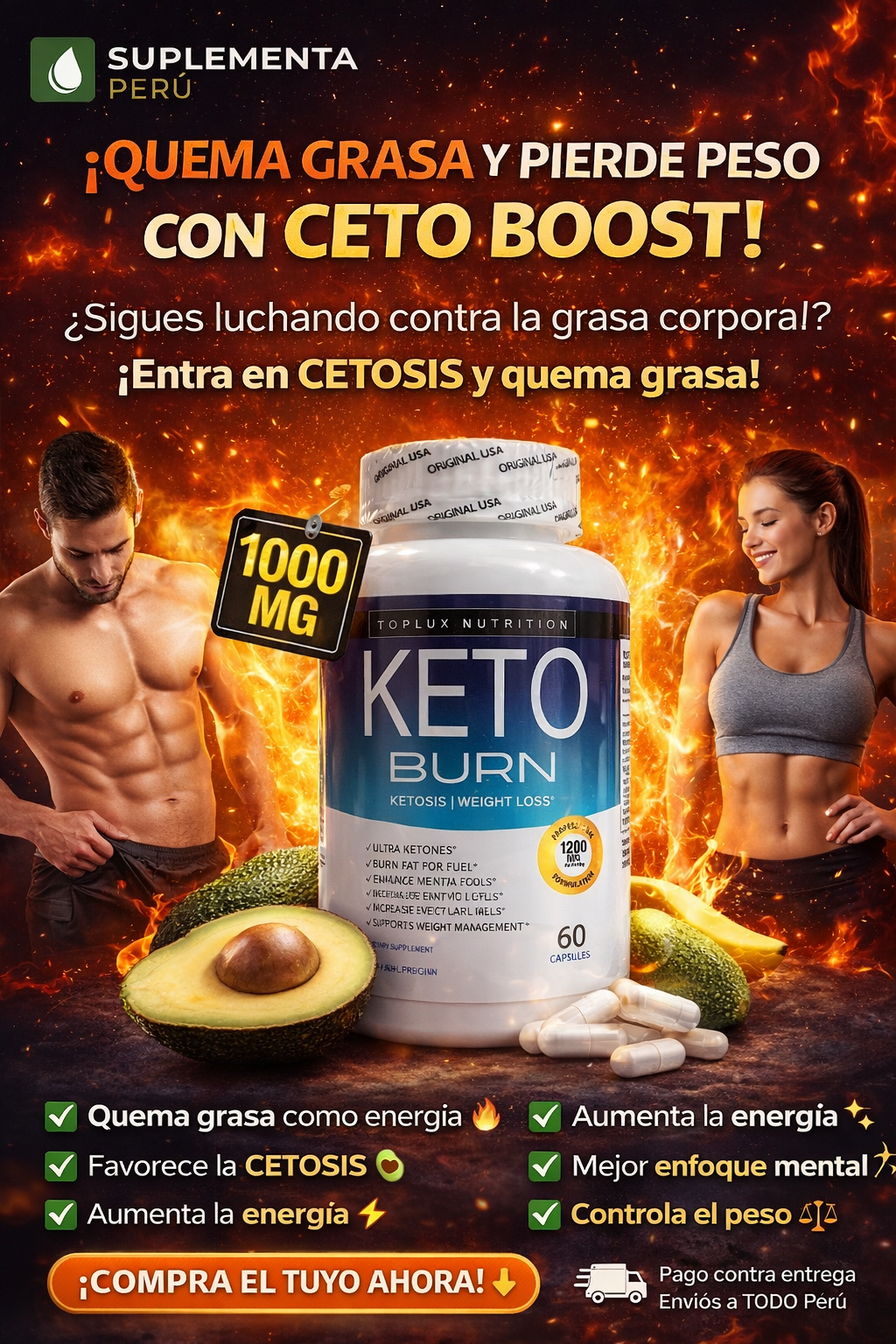 KETO BURN: QUEMA GRASA Y PIERDE PESO CON CETO BOOST
